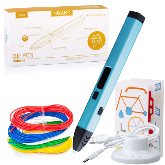 VM01 OLED 3D Pen Kit – Draw in 3D Anywhere, USB & PLA/PCL Compatible, 3D pen for kids