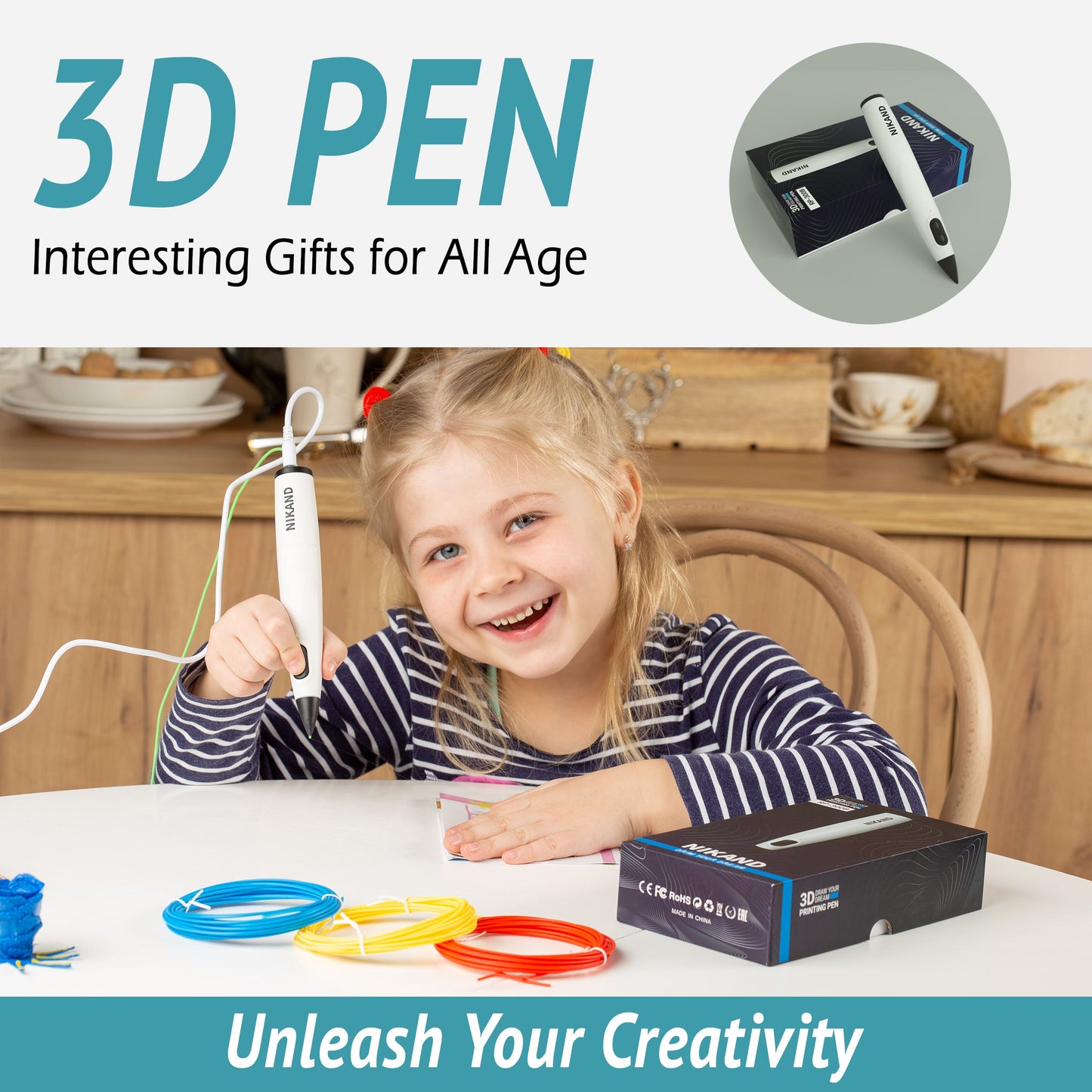 3D Pen RB300 White (PCL)