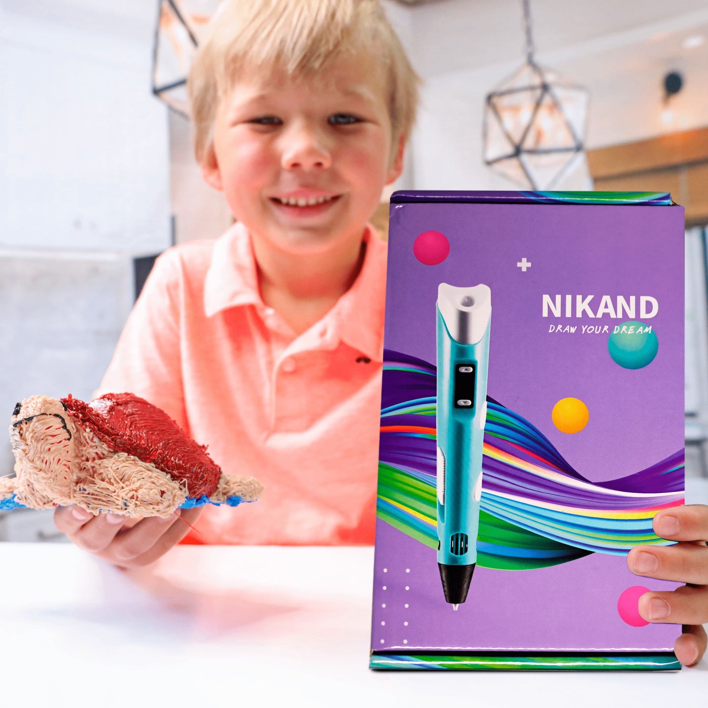 3D Pen for Kids, Printing Pen, Drawing DIY Kit, 50m PLA Filament